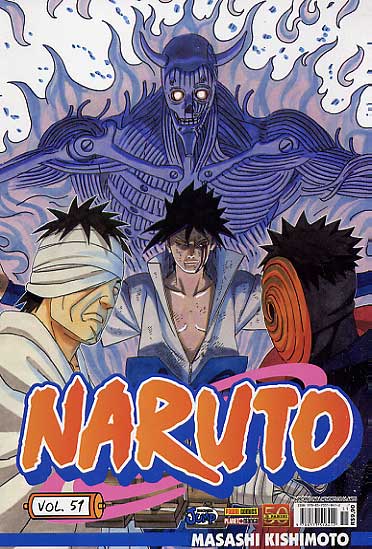 Naruto 51 Editora Panini Gibis Quadrinhos Hqs Mangás - Rika Comic Shop