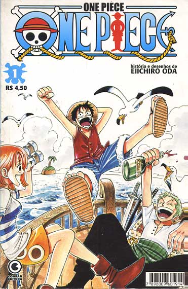 One Piece 01 Editora Conrad Gibis Quadrinhos HQs Mangás - Rika