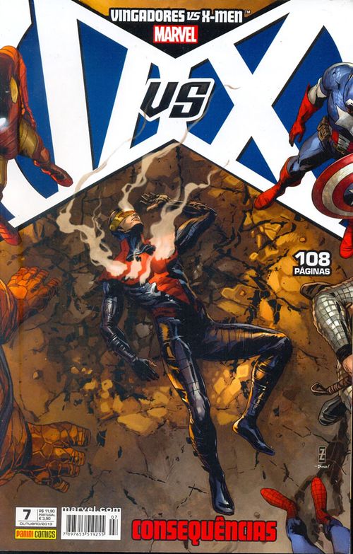 Vingadores Vs. X-Men # 7 (Capa Principal)