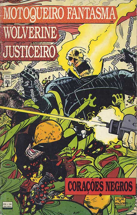 Motoqueiro Fantasma e Wolverine e Justiceiro - Corações Negros