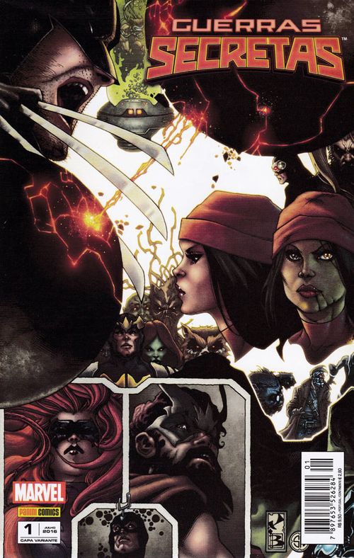 Guerras Secretas # 1 (Capa Variante)