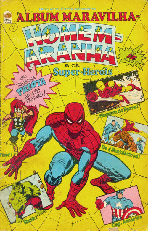 Bloquinho Extra # 07 - Álbum Maravilha - Homem-Aranha e os Super-Heróis