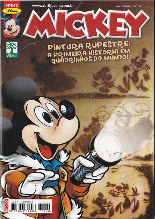 Mickey 840 Editora Abril - Rika Comic Shop - Gibis Quadrinhos