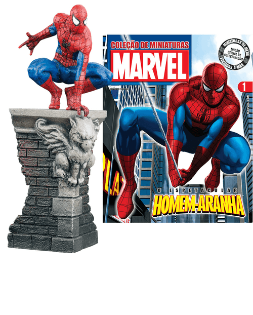 Miniaturas Marvel Comics Edição Especial - Spiderman on the Roof (Vermelho)