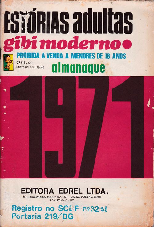 Almanaque Estórias Adultas 1971