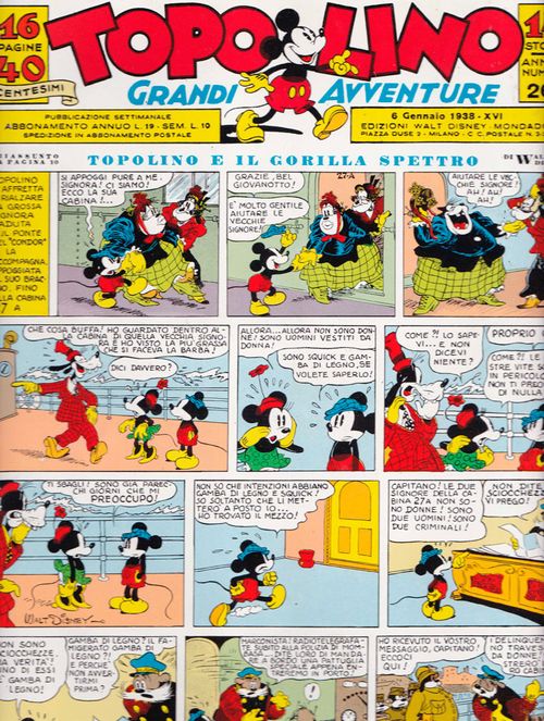 Topolino Giornale 1938 # 1