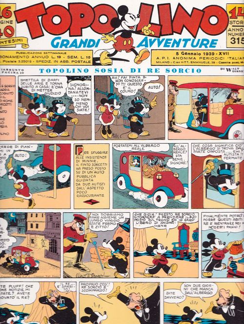 Topolino Giornale 1939 # 1