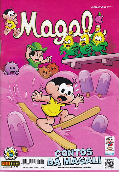 Magali 2ª Série 036 Editora Panini Rika Comic Shop Gibis Quadrinhos Revistas Mangás Rika 3296