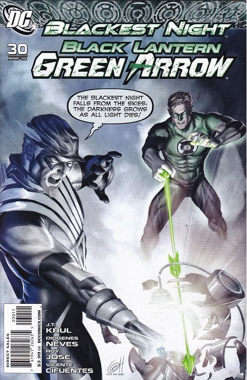 Green Arrow - Black Canary (Blackest Night) # 30