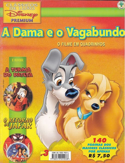 Clássicos de Luxo Disney Premium # 3 - A Dama e o Vagabundo