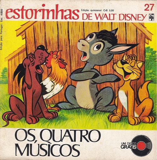Histórias Disney com disco - Os Quatro Músicos