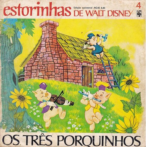 Histórias Disney com disco - Os Três Porquinhos