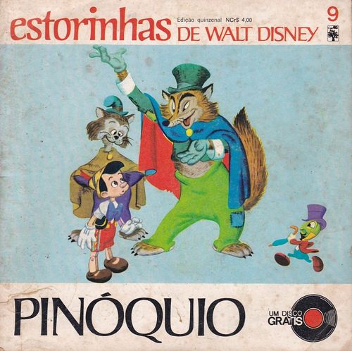 Histórias Disney com disco - Pinóquio