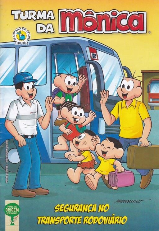 Rika-Comic-Shop--Turma-da-Monica---Seguranca-no-Transporte-Rodoviario-