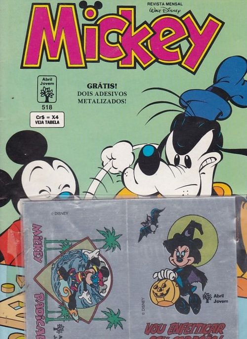 Mickey # 518 - COM O BRINDE ORIGINAL