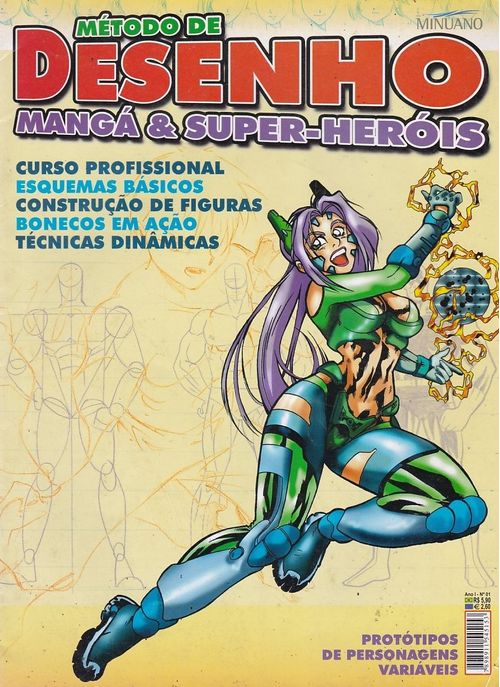 Método de Desenho Mangá e Super-Heróis # 01