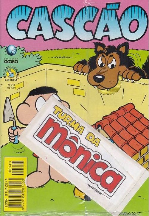 Cascão # 343 - COM O BRINDE ORIGINAL
