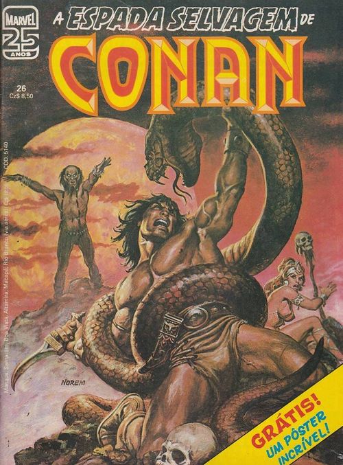 Espada Selvagem de Conan # 026 - COM O BRINDE ORIGINAL