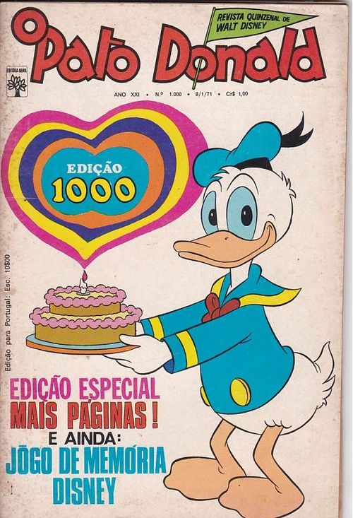 Pato Donald # 1000 - COM O BRINDE ORIGINAL