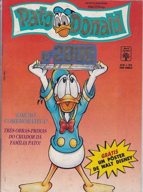 Pato Donald # 2000 - COM O BRINDE ORIGINAL