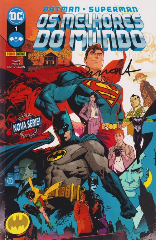 Batman/Superman - Os Melhores do Mundo # 01 - AUTOGRAFADO por Mark Waid e Dan Mora