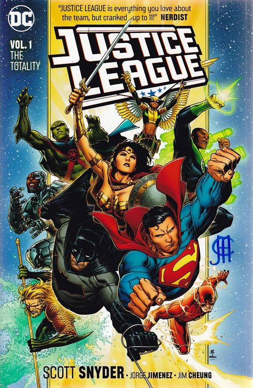Justice League # 1 - The Totality (TPB) - AUTOGRAFADO