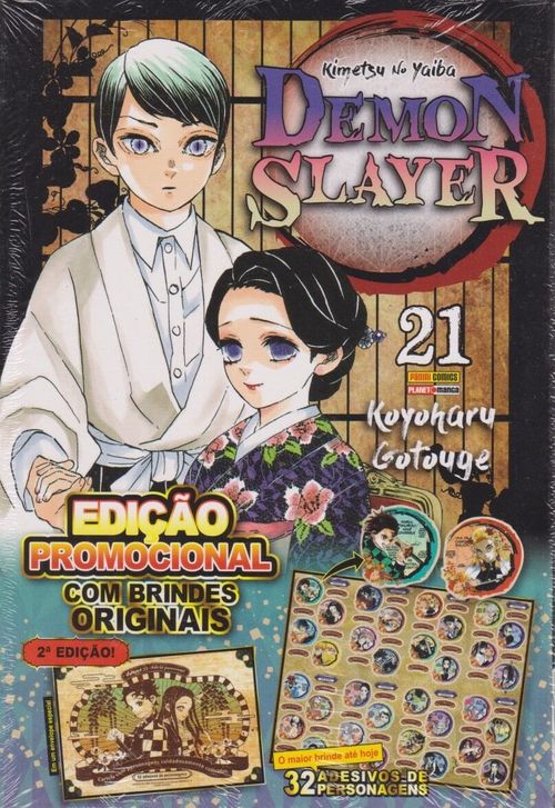 Demon Slayer - Kimetsu No Yaiba # 21 - Edição Promocional com BRINDES ORIGINAIS - 2ª Edição!
