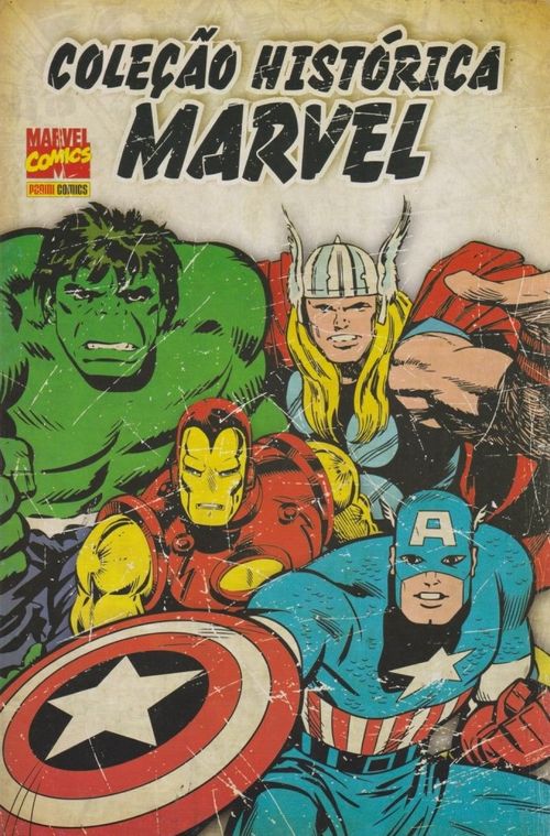 Coleção Histórica Marvel - Capitão América - Thor - Homem de Ferro - Os Vingadores - Volumes 1 ao 4 (BOX ORIGINAL)