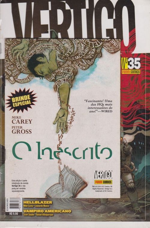 Vertigo # 35 - COM O BRINDE ORIGINAL (O Inescrito)